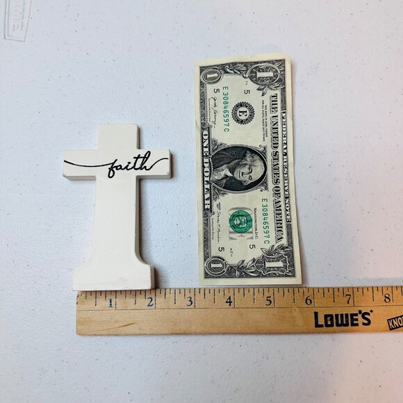 Cross decoration Reversible faith-Happy Easter spring tiered tray cross figurine - Picture 4 of 7